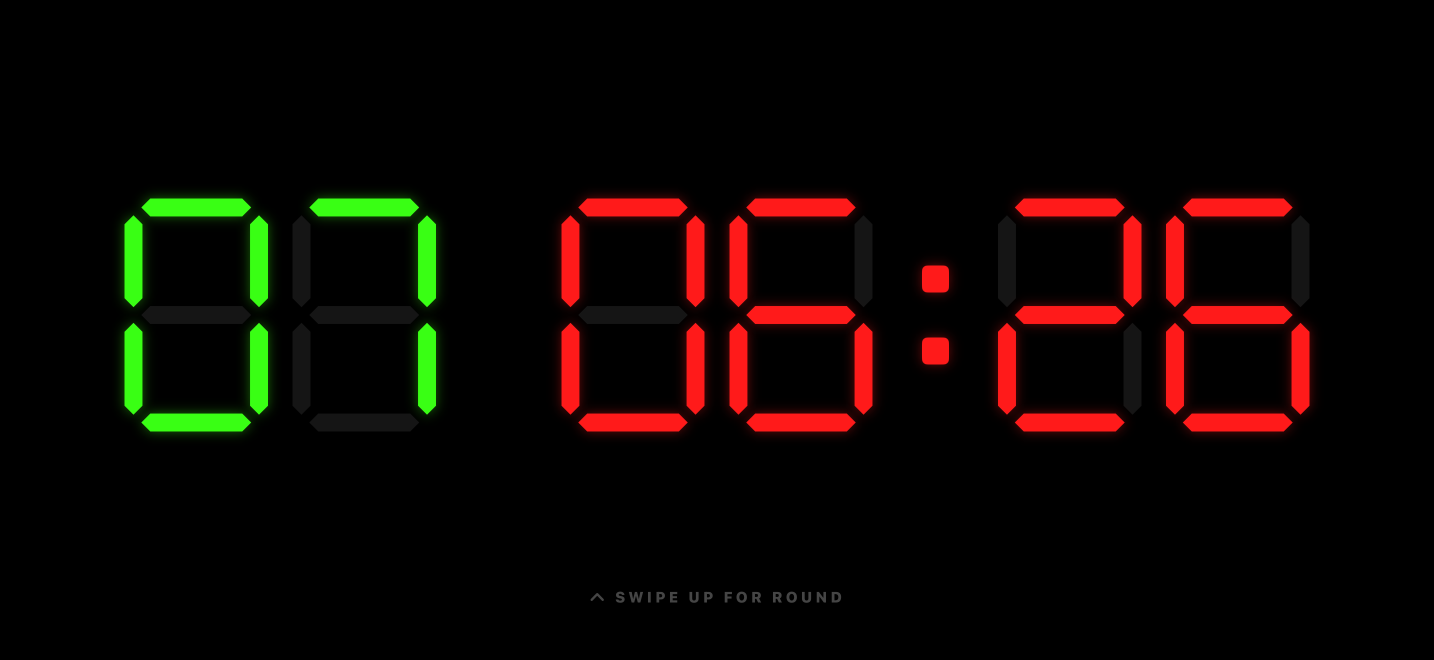 BoxClock AMRAP timer with countdown and round counter
