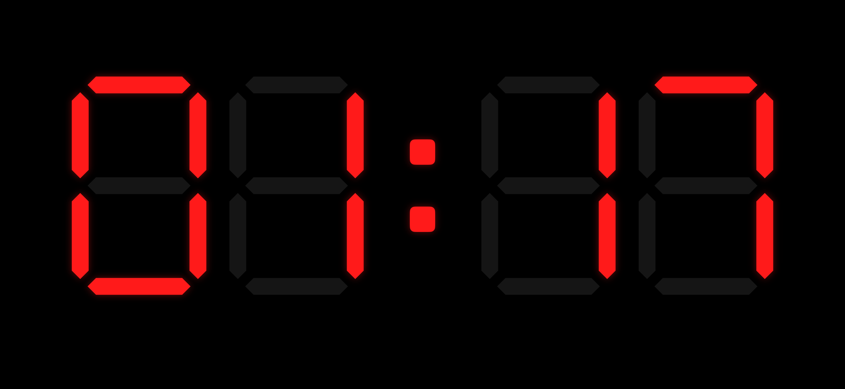BoxClock stopwatch with LED count-up display